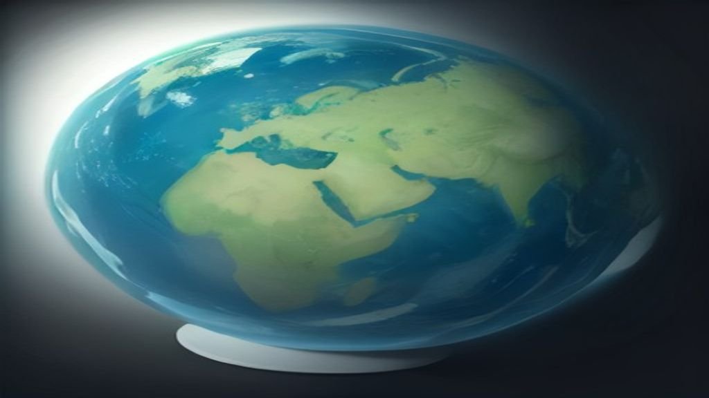 A sleek modern globe featuring geopolitical network connections and glowing diplomatic nodes over Eastern Europe, clean digital illustration style.